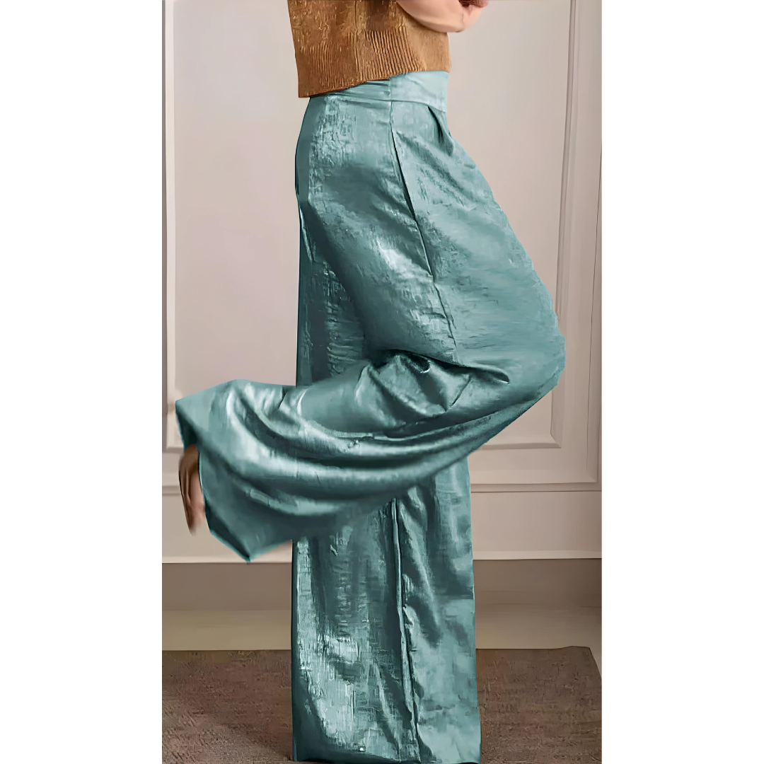 Élégant Pantalon à Taille Haute