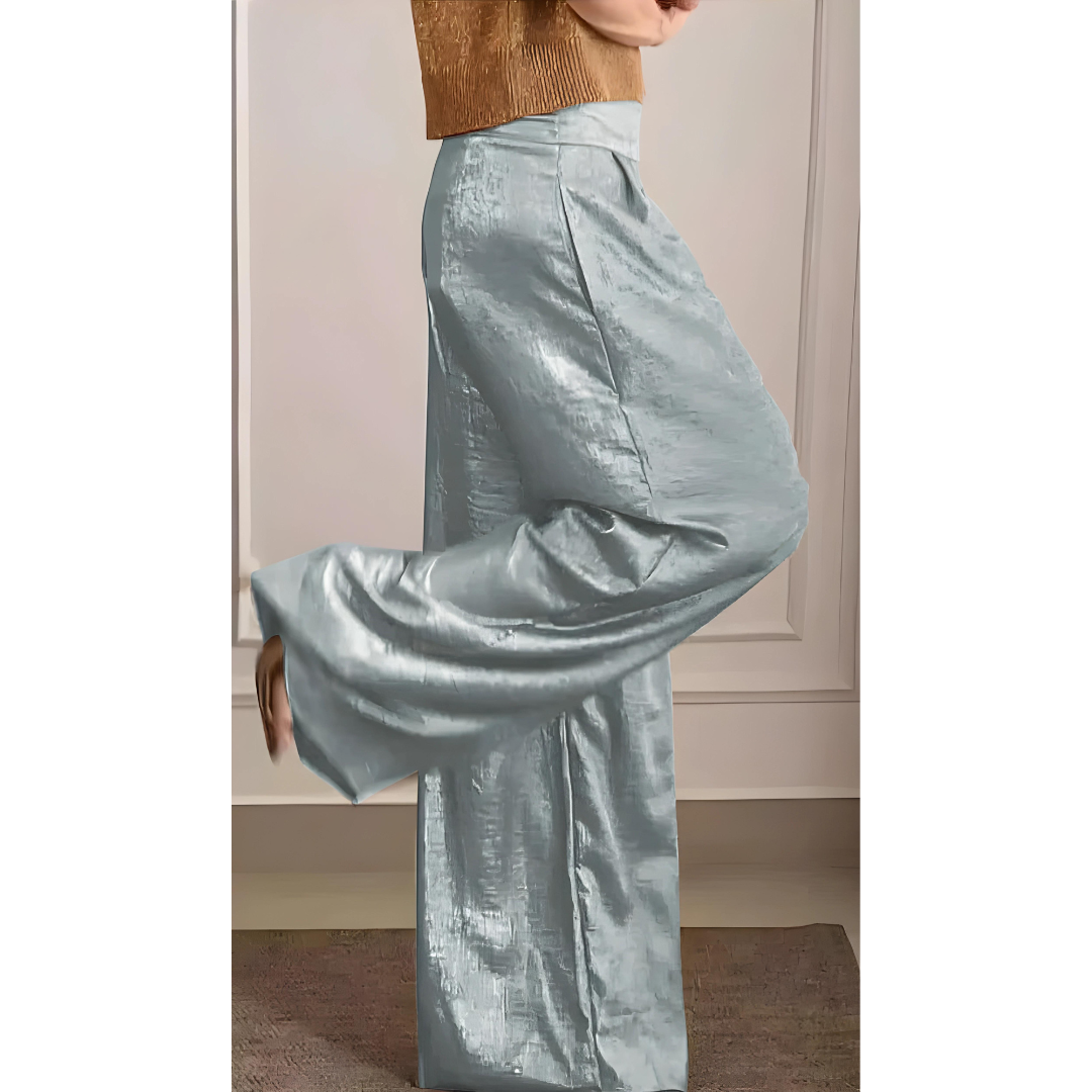 Élégant Pantalon à Taille Haute