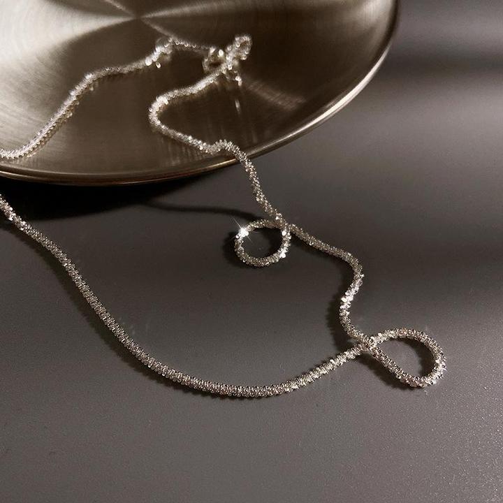 Collier Double Chaîne en Argent Céleste pour Femmes