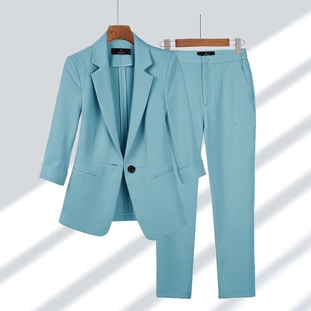 Coordinated Jacket and Pants Set