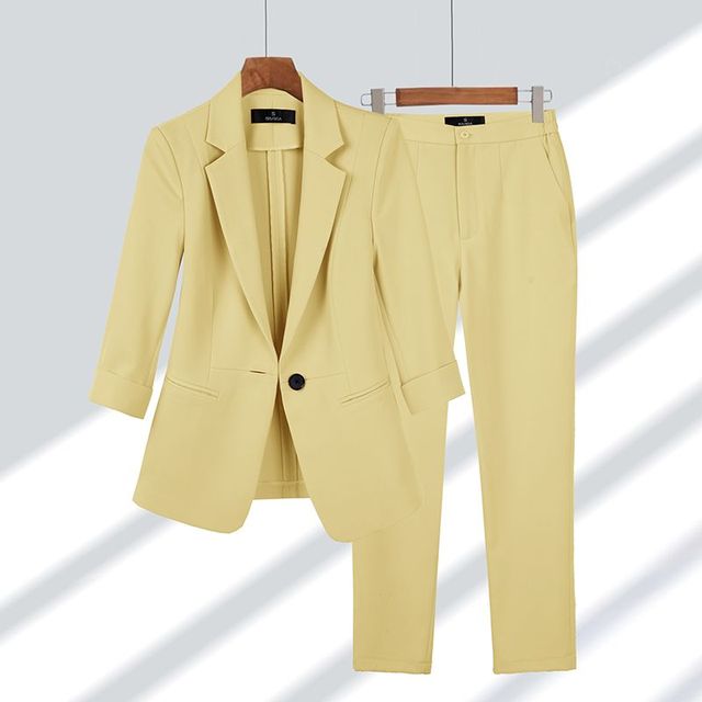 Coordinated Jacket and Pants Set