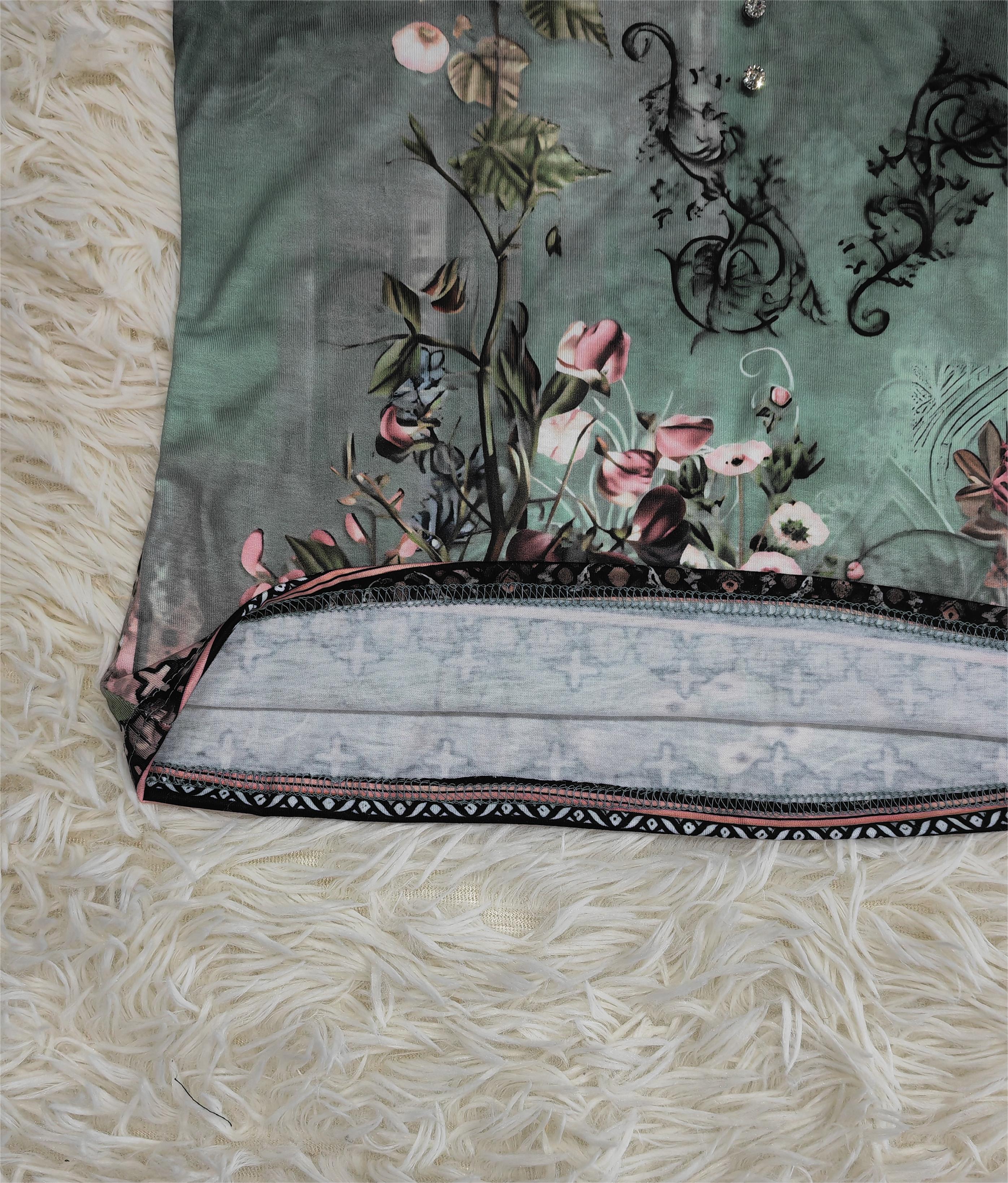 Débardeur à motif floral aquarelle sans manches