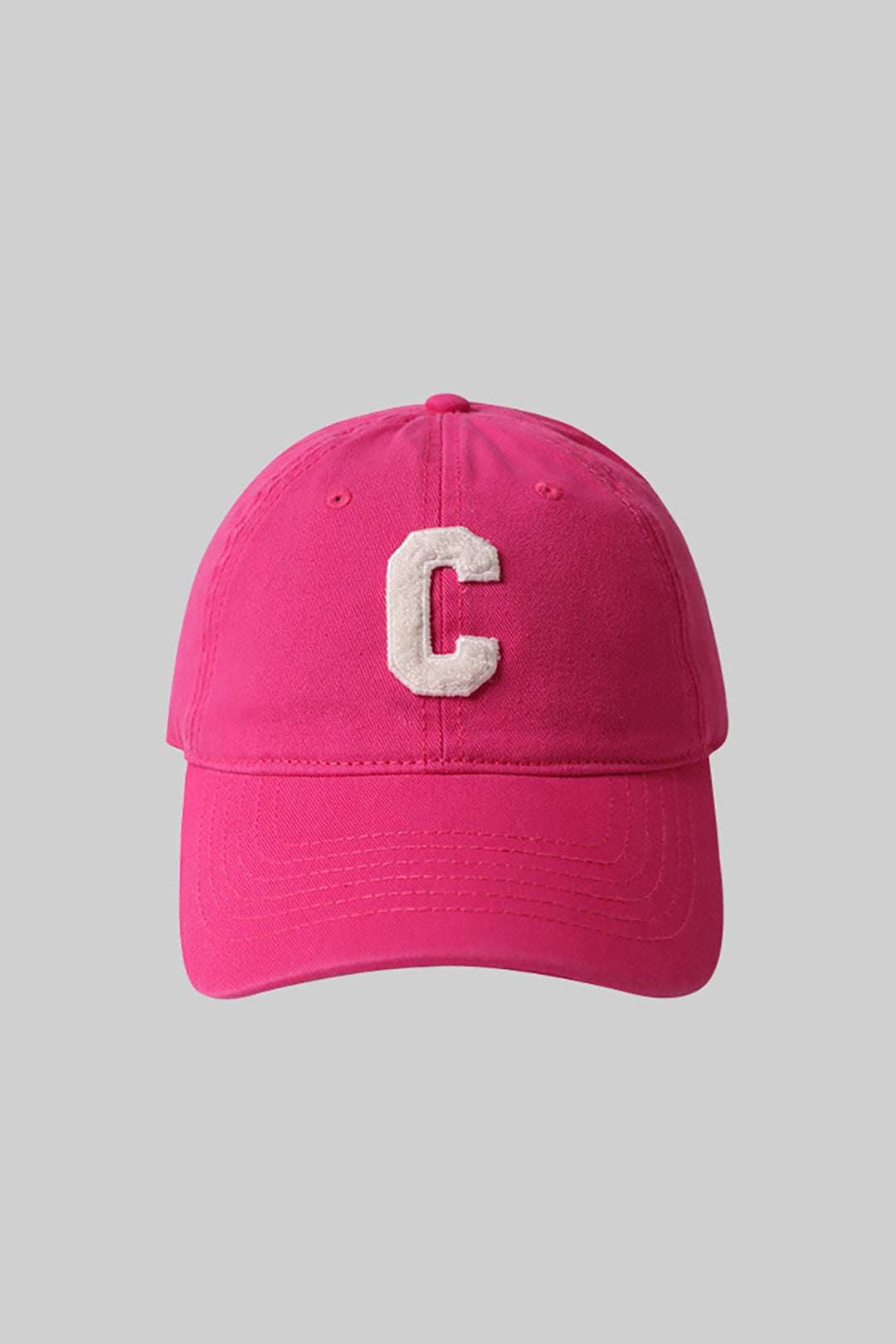 Baseball Cap with C Embroidery