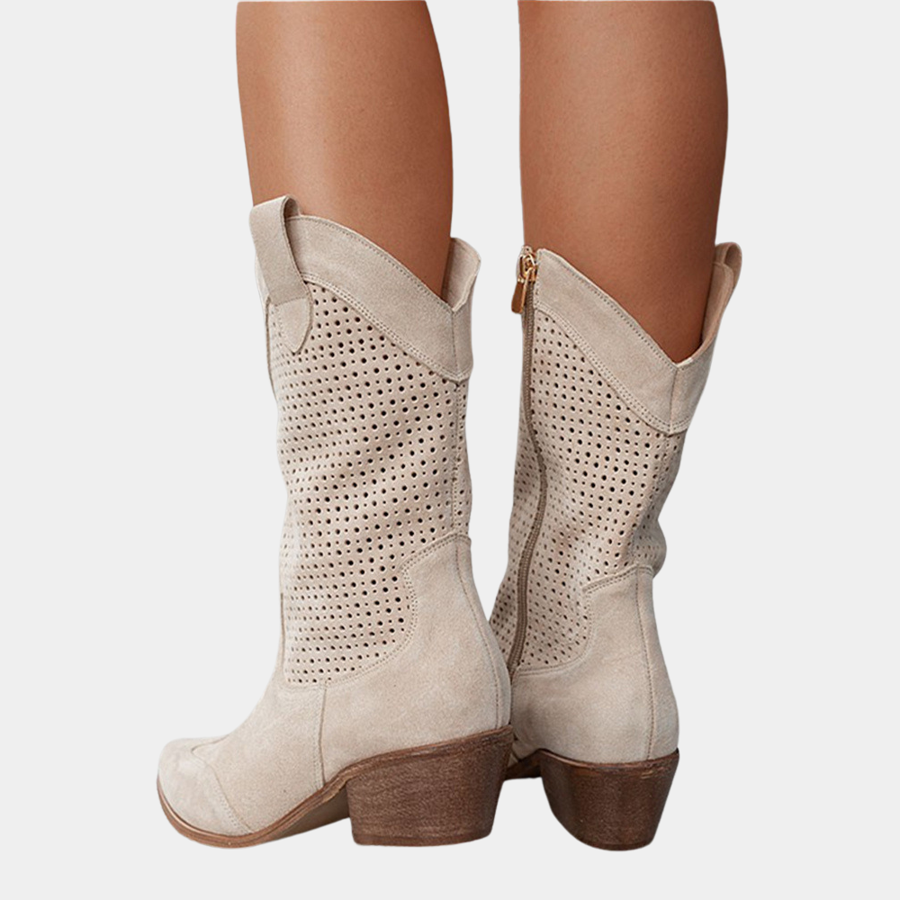 Bottes Respirantes pour Femme Style Cowboy
