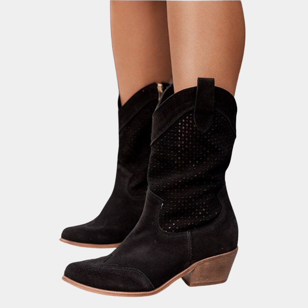 Bottes Respirantes pour Femme Style Cowboy