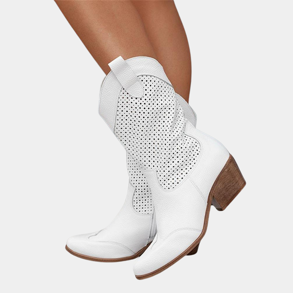 Bottes Respirantes pour Femme Style Cowboy