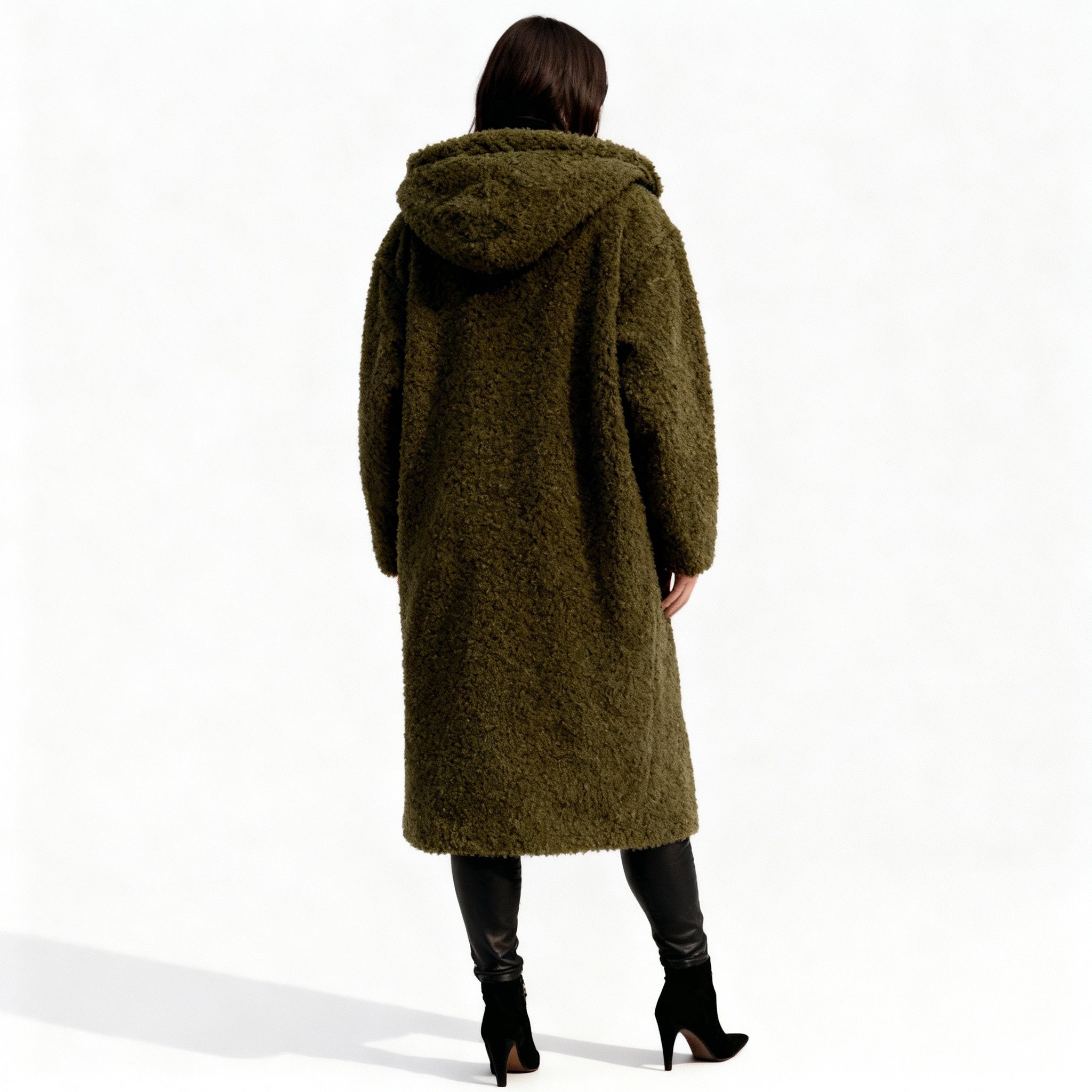 Élégant Manteau Long en Fausse Fourrure pour Femmes