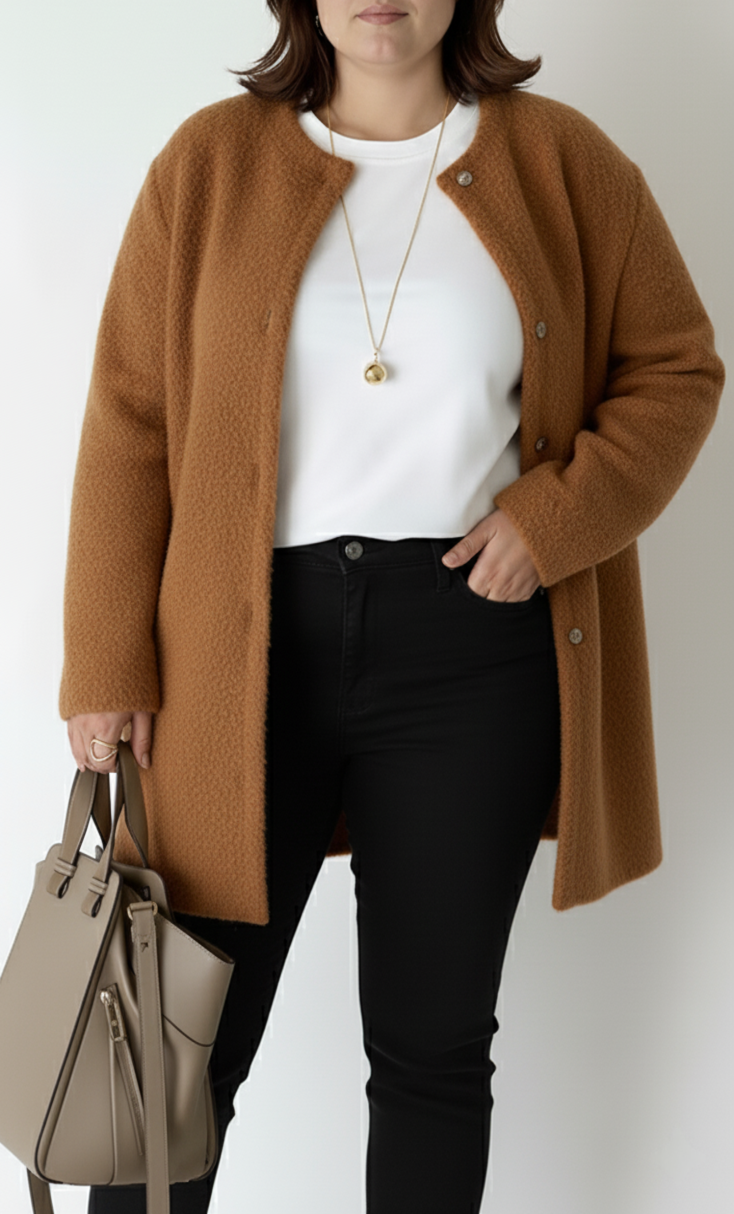 Chic Knit Cardigan with Relaxed Fit for Women | Plus Sizes Available