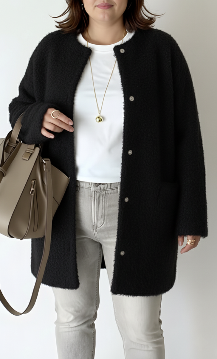 Chic Knit Cardigan with Relaxed Fit for Women | Plus Sizes Available