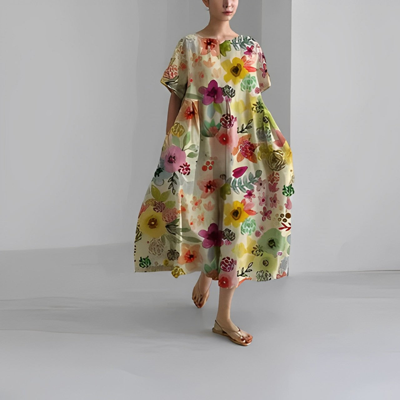 Bohemian Floral Robe