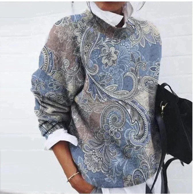 Chic Printed Sweater