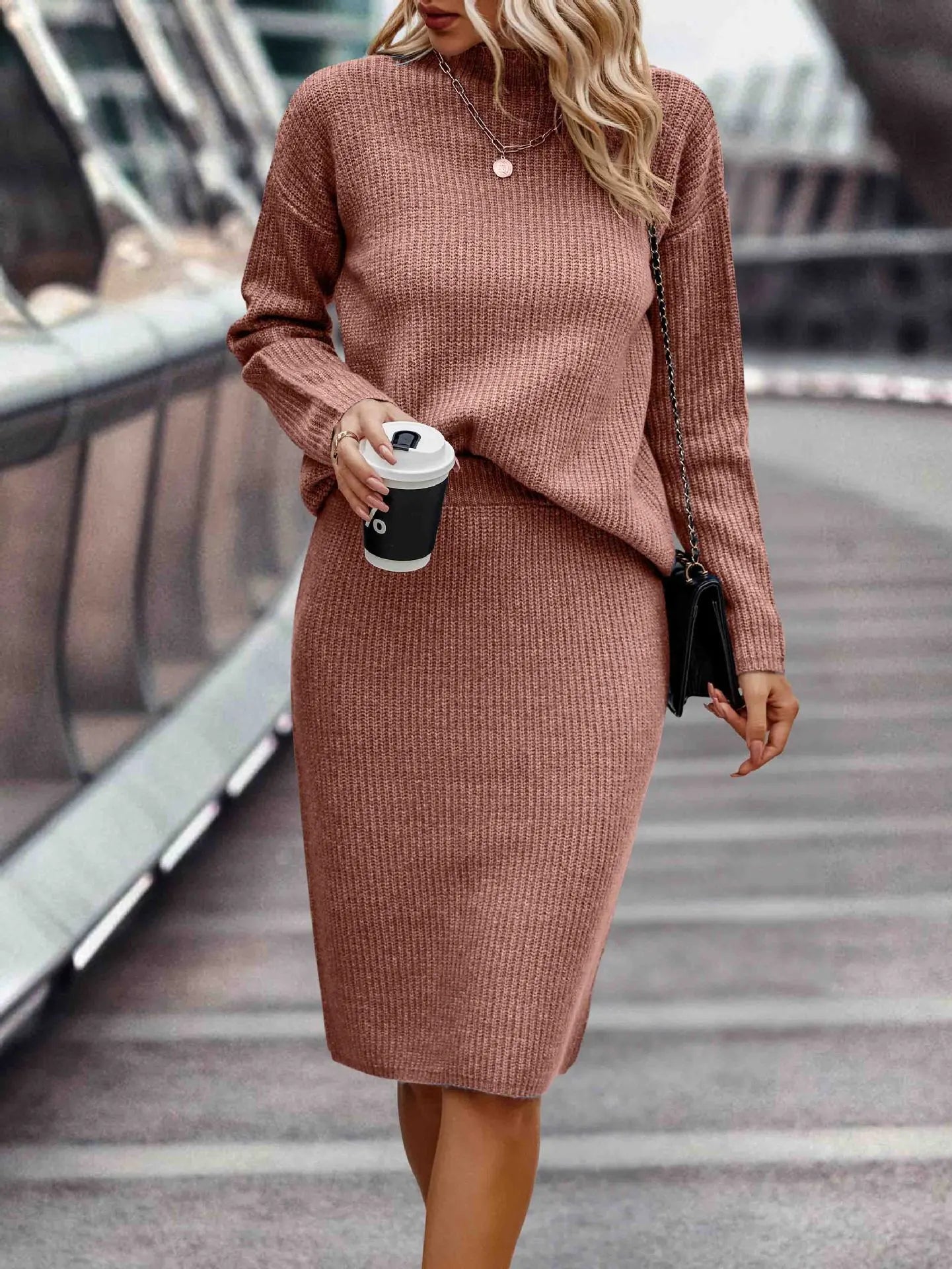 Coordinated Set: Sweater and Skirt