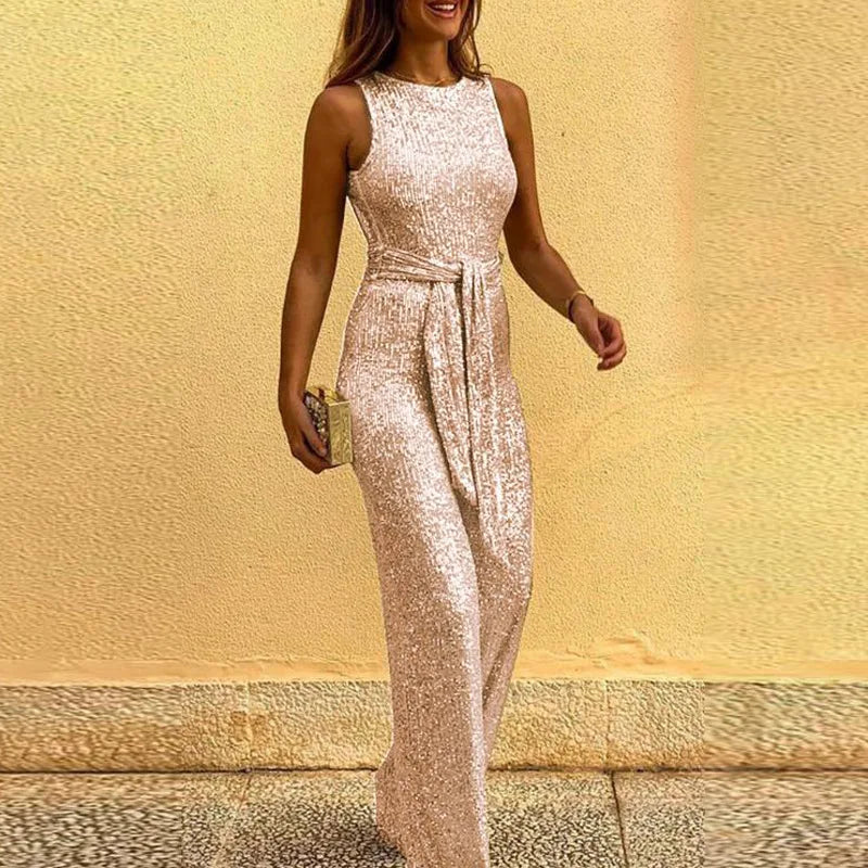 Elegant Sequin Jumpsuit