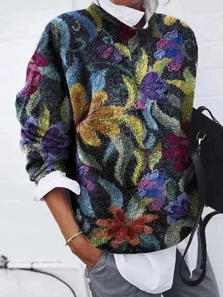 Chic Printed Sweater