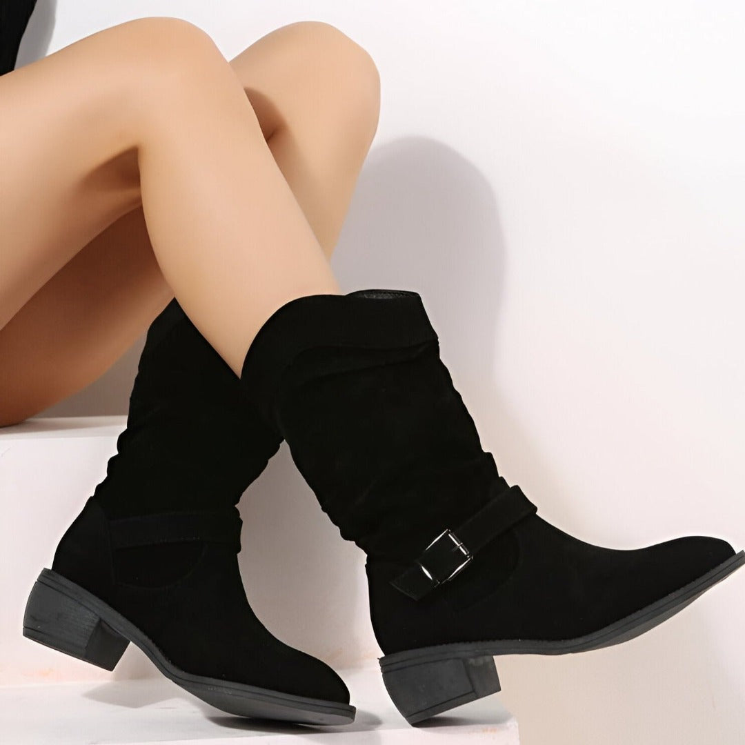 ANNE - BOTTES DE LOISIRS CONFORTABLES AVEC DOUBLURE EN FOURRURE