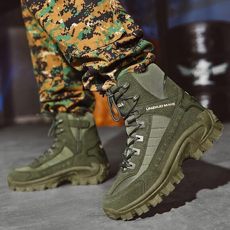 Bottes d'Hiver Style Militaire Élégant