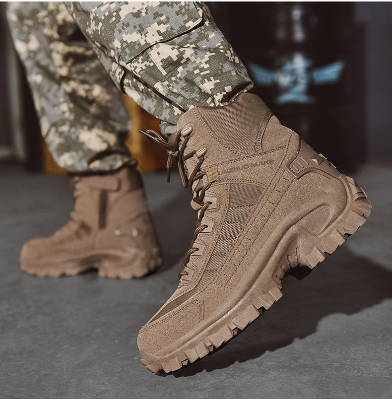 Bottes d'Hiver Style Militaire Élégant